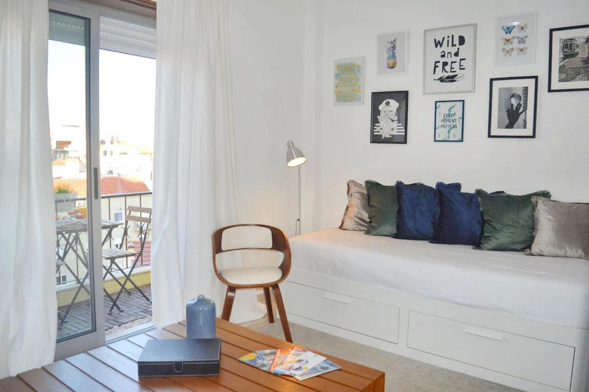 Comfortable Apartment With Balcony And Sea View In Lisbon 50 M² Extérieur photo